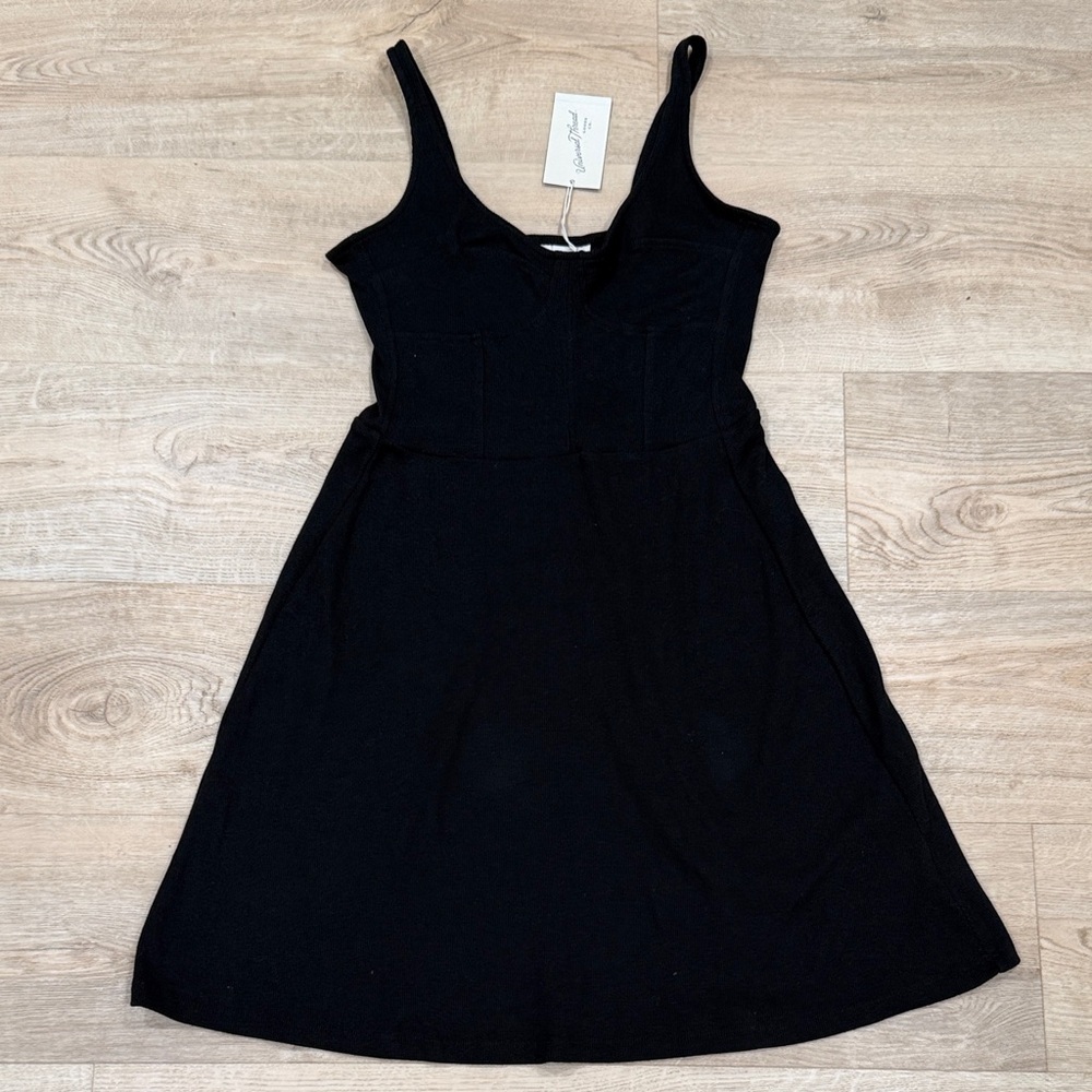 Universal Thread Black Ribbed Mini Dress - Picture 4 of 8